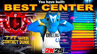 BEST CENTER BUILD 2K25…NEW 7 FOOT WITH CONTACT DUNK…THE BEST BUILD IN NBA 2K25 [upl. by Jeanette]