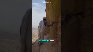 How come there is a 6th century old church on this big rock 😮 shortviral [upl. by Xella]