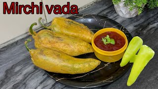 एकदम कुरकुरे फेमस मिर्च वडा  Mirchi vada  Aruna Home Kitchen  india food [upl. by Spector]