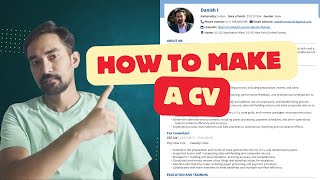 How To Create CV For Free 2024  Europass CV  CV Format For Jobs [upl. by Mcnally]