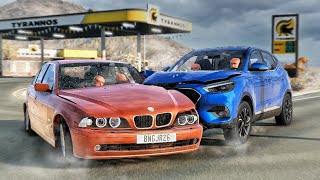 Realistic Crossroad Car Crashes 03  BeamNGdrive [upl. by Hedberg]