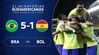 BRASIL vs BOLIVIA 51  RESUMEN  ELIMINATORIAS SUDAMERICANAS  FECHA 1 [upl. by Grayson671]