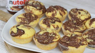 Saftige Nutella Muffins I Weich und fluffig [upl. by Snook]