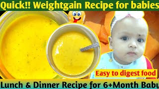 The Best Weight Gaining Baby Food for 6 Months To 1 Years  Baby Food Puree Vishulife09 [upl. by Claudio]