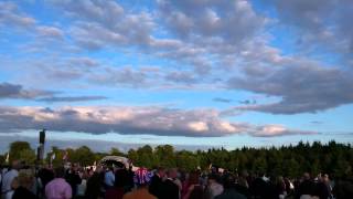 Battle Proms Ragley Hall 2015  Spitfire Flypast [upl. by Ahsinauq]