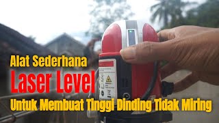 DINDING COR ‼️ Alat Sederhana Tapi Akurat Untuk Meratakan Tinggi Dinding ‼️ Laser Level [upl. by Alla]