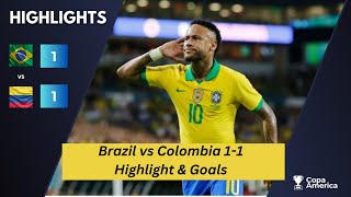 Brazil vs Colombia 11 Highlight amp Goals 💥Copa America 2024 HD [upl. by Odravde]