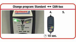 Standard to CANbus program change  OptiMate 4 Dual Program [upl. by Alemap422]