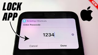 How to lock apps with shortcut  lock apps iphone with password [upl. by Adnofal]