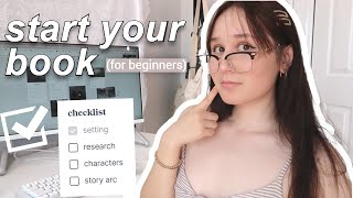 how to start planning your book from scratch for beginners ⭐ WRITING CHECKLIST [upl. by Leupold]