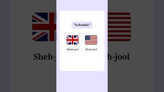 British Vs American Pronounciation  englishlearning englishpronounciation britishvsamerican [upl. by Kcirderf25]