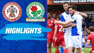 Highlights Accrington Stanley 12 Blackburn Rovers [upl. by Eaver2]