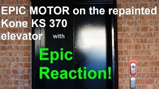 Defunct Otis Series 5 elevator amp EPIC MOTOR on the Kone KSS 370 elevator  EPIC REACTION [upl. by Bourgeois]