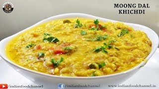 Moong Dal Khichdi RecipeHealthy Moong Dal Khichdi by Indian Food Channelमूंग दाल खिचड़ी [upl. by Ladnyc142]