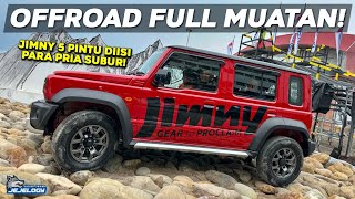 APA GAK LEMES JIMNY 5 DOOR DIAJAK TEST DRIVE OFFROAD  IIMS 2024 [upl. by Bat]