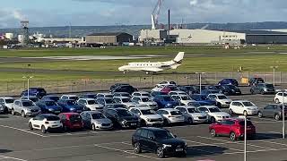 NetJets UK Cessna 560XL Citation XLS departs Belfast BHD 10102024 [upl. by Aerdnahc145]