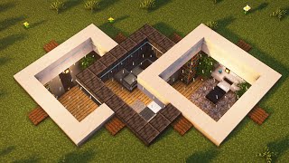 Minecraft Modern Underground Base Tutorial [upl. by Korie]