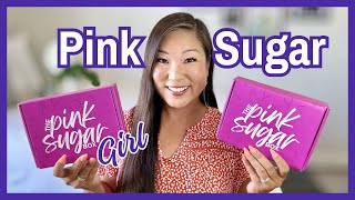 Double Unboxing Pink Sugar Box amp Pink Sugar Girl Box  July 2024 [upl. by Wistrup]