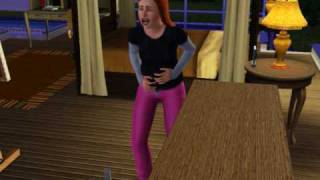 Sims 3 husband leaves to play computer games while wife in labor [upl. by Dunkin]