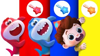 Baby Shark Escape Room  Colors Song  Nursery Rhymes amp Kids Songs  BabyBus [upl. by Nadaha643]