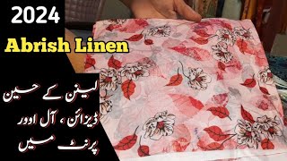 Original Abrish Linen Stock with Beautiful Allover 15 designs 😍 [upl. by Yhtak]