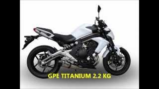 KAWASAKI ER 6 N 2012 GPR 2 IN 1 EXHAUST SYSTEM GPR SCARICO COMPLETO GPR ECHAPPEMENT [upl. by Jadwiga]