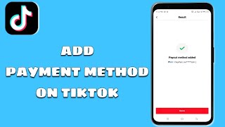 How To Add Payment Method On Tiktok [upl. by Ebba]