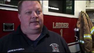 Pastor John Gowdy Interviewing Portsmouth Firemen About FIREPROOF [upl. by Wilen]