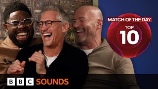 Gary Lineker Alan Shearer amp Micah Richards funniest moments  Match of the Day Top 10  Series 8 [upl. by Tatman]