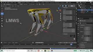 Boston Dynamics Dog in Blender  Rigging and Animation  LMWS [upl. by Yramesor]