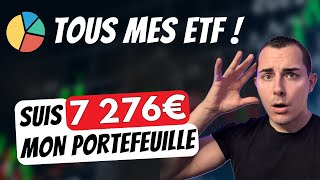 Je DÉVOILE mon PORTEFEUILLE de 7 ETF Pondération [upl. by Dominic]