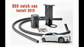 Mishimoto Oil Catch Can Install 2019 Infiniti Q50 30T [upl. by Anthe]