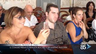 23 settembre 2018 Martina Franca il Comune premia il finalista d or Martino Ruggieri [upl. by Sharia]