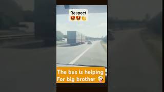 Help for big Brother 🤪 truck lkw camion bus germany autobahn job work [upl. by Lucille]