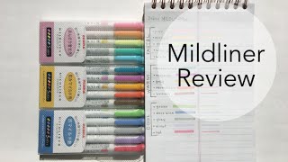 Mildliner Highlighter Review With Swatches [upl. by Nnyrb]