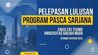 Pelepasan Lulusan dalam rangka Wisuda Pascasarjana periode Oktober 2023 [upl. by Nicolas]