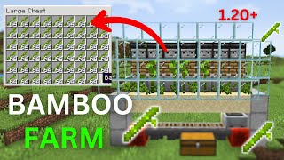 AUTOMATIC BAMBOO Farm in Minecraft 120Tutorials [upl. by Innad]