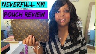 👜Neverfull MM Pouch Review👜 [upl. by Lladnar400]