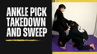 Ankle Pick Takedown and Sweep [upl. by Marylynne]