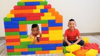 Giant Color Toy Building Blocks House Pretend Play Fun CKN [upl. by Eerrehs189]