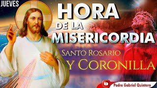 🩸✝💧LA HORA DELA MISERICORDIA Coronilla dela Misericordia y Santo Rosario de hoy jueves 24 de agosto [upl. by Nettirb]