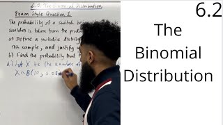 Edexcel AS Level Maths 62 The Binomial Distribution [upl. by Vladimir272]