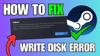 How To Fix Disk Write Error On Steam Easy [upl. by Kcirddes461]