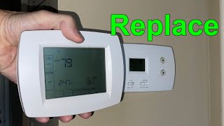 Honeywell thermostat replacement [upl. by Munniks]