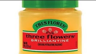 Tres Flores Three Flowers Brilliantine Review amp Styling [upl. by Ffoeg512]