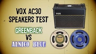 Vox AC30 Speakers Test Greenback vs Alnico Blue [upl. by Deloris]