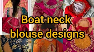 boat neck blouse design traditional trending new model 10 days topic [upl. by Aylmer]