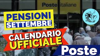 PENSIONI PAGAMENTI SETTEMBRE 👉 DATE UFFICIALI RITIRO IN CONTANTI POSTE 📅 ☑️ [upl. by Marchak]