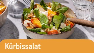 Kürbissalat mit Feta – einfacher Herbstsalat 🍂🍐  REWE Deine Küche [upl. by Sephira614]