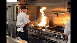 Kitchen Clips A tour of the 110 Grill at the Holyoke Mall [upl. by Oznohpla21]